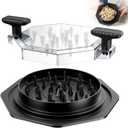 Chicken Shredder Tool Twist, Meat Shredder for Chicken Breast, Visible Kitchen Gadgets Grinder Machine, Anti-Slip Strip, Ergonomic Handle, BPA Free, Easy Clean (Black)