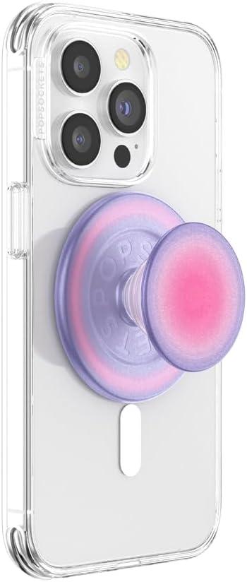 PopSockets Phone Grip for MagSafe, Magnetic Holder, Phone Stand, Cute Pink - Aura