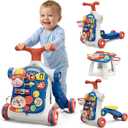 HYES 5 in 1 Push Walker for Toddler Boy, Blue, 13 inches x 16 inches x 7 inches