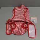 FUAMEY Dog Recovery Suit Male,Dogs Surgery Neuter Suits Puppy Spay Shirts for Female Protect Dog's Skin Anti Licking Abdominal Wounds Doggie Onesie Pet Bodysuit Alternative to Cone Red Stripes M (M (Back:13.4-16.1'', Weight:14-25 LB))