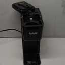 Mini Hot and Iced Coffee Maker Single Serve, for K Cup and Ground, 6 to 14 Oz Brew Sizes, with Recipe Book, for Home, Travel, RV, Office and Dorm, Classic Black (2.0 Version)