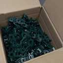 KJX Large C7 C9 Christmas Lights Spring Clips, 100 Pack Universal Gutter Roof Clips 180 Adjustable for Christmas Lights Outdoor, Quick Light Hooks Hangers for Holiday Shingle Fence Gates