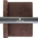 Venito Premium Leather Desk Pad Mat (36 X 19 inch) - Large Desk Mat for Keyboard and Mouse Home Office Accessories (Coffee Brown)