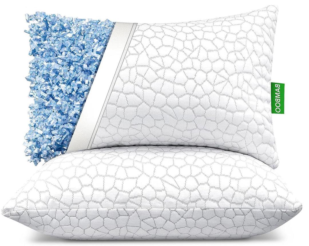   Luxury Shredded Memory Foam Pillow 2 Pack Queen
