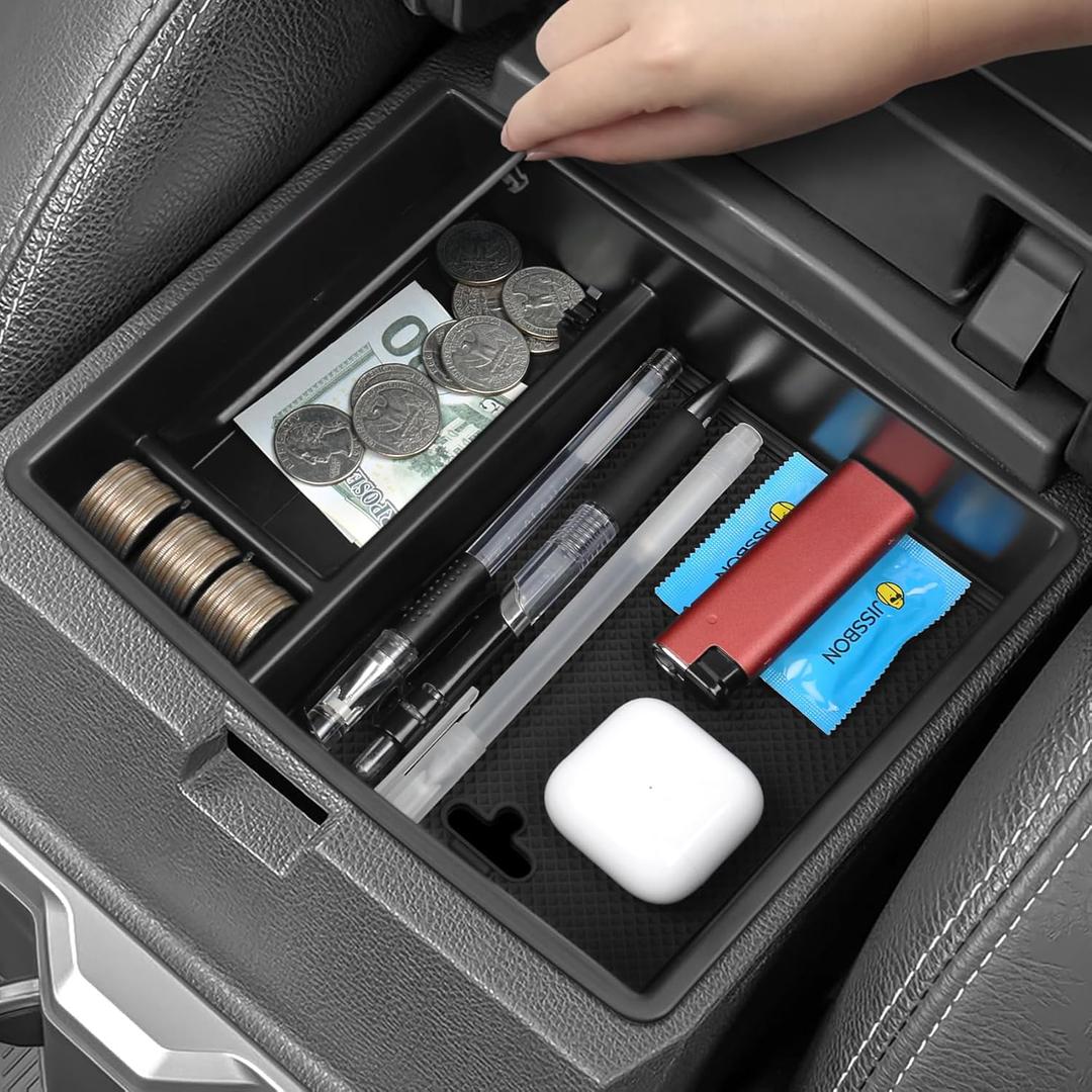 Center Console Organizer for Toyota Tacoma 2024 2025 Accessories Armrest Hidden Storage Box Secondary Insert Tray