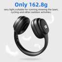 Rechargeable and Portable Personal FM Radio Headphones with Best Reception, Wireless Headset Radio Ear Muffs for Jogging, Mowing, Cycling, Meeting FM Receiver - Upgrade Type-C