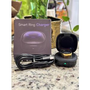 Compatible with Oura Ring Gen3 - Smart Ring Wireless Charger Size 10, 600mAh Portable Travel Charging Dock