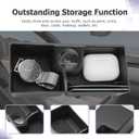 LUWU Center Console Organizer - Compatible with 2023 2024 2025 Land Rover R Ange R Over Vogue L460/Sport Accessories Under Screen Organizer Tray - Armrest Console Organizer Insert Tray Black