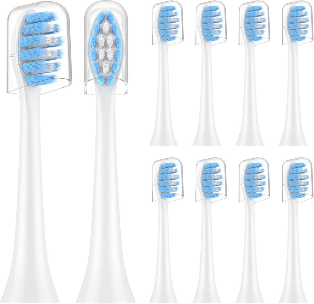 2024 Upgraded, MRYUESG ExtraSoft Toothbrush Replacement Heads Compatible with Philips Sonicare for Sentive Gum, 10 Pack, Electric Brush Head for Phillips Plaque Control