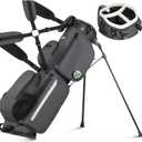 Lightweight 3-Way Golf Stand Bag – Compact Carry/Range Bag for 6–8 Clubs, Top Handle, Dual Strap, Multiple Pockets, Ideal for Practice & Par 3