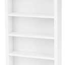 1/12 Scale Miniature Bookshelf Wooden Bookcase Figurine Display Shelf, White Decorative Scene Prop
