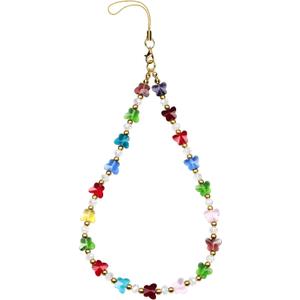 Phone Charm Lanyard Chain String Cute Cell Phone Wrist Strap Bracelet for Women Girls (Butterfly)