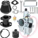 YOXUFA VM22 26mm Carb 212cc Carburetor Kit Replacement for Predator 212cc 224cc 196cc Engine Coleman CT200U CT200U-EX BT200X KT196 Baja Warrior MB200 Axis M200 200cc 6.5hp Mini Bike Go Kart Parts