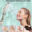Filtered Shower Head with Handheld, High Pressure 9 Spray Mode Brushed Nickel Showerhead with Filters, detachable shower head,Water Softener Filters Beads for Hard Water - Remove Chlorine