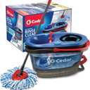 O-Cedar RinseClean Spin Mop & Bucket System | Clean with Clean Water | Removes 99% of Bacteria