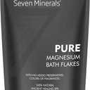 Seven Minerals Pure Magnesium Chloride Flakes 3 lb - Absorbs Better Than Epsom Salt - All Natural Unscented Foot Soak (15 uses) or Full Body Bath (8 uses) for Relaxation, Muscle Pain and More!, Expiry: 07/01/26
