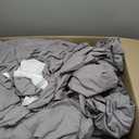 Bedsure Queen Comforter Set Grey - Bed in a Bag Queen Size Bedding 7 Pieces, GentleSoft Pintuck Bed Set Gift for Family, All Season Down Alternative Comforter with Sheets, Pillowcases & Shams