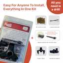 SQUEEEK NO MORE Squeaky Floor Repair Kit for Hardwood, Carpet, Vinyl & Linoleum Complete Floor Squeak Repair Kit Includes Joist Finder Drill Bits, Tripod Fixture and 50 Counter-snap Screws