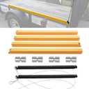 Trailer Gate Lift Assist (Upgrade), 2-Sided Trailer Tailgate Lift Assist Kit, Compatible with Utility Trailer Ramp and Tailgate, w/ 12 to 24 Inch Height Side Rail, 4 to 6 Feet Height Ramp, w/ Spring