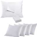 Niagara 4 Pack Pillow Protectors Cases Covers Standard 20x26 Inches and Queen 20x30 Inches