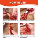 6 PCS Crawfish Tail Remover Tool, Stainless Steel Crawfish Peeler Tool, Ease of Use, Keep Your Fingers Clean, Suitable for Kitchen and Restaurant