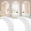 UNIFAMILY 2Pcs Gypsum Doorway Arch Kit, 8.5 x 8.5 x 5IN Interior Doorway Precurved Drywall, Rounded DIY Arch Doorway Kit for Corner Molding, Easy to Add Wall Arch Molding to Any Opening for Decoration