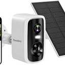 4MP Solar Security Camera Outdoor, 5G&2.4GHz Wireless Rechargeable Battery Cam with Spotlight/Siren, AI Human Detection, Color Night Vision, 2-Way Audio, IP65 Waterproof, Alexa,No Power Needed