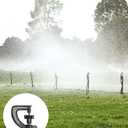 Micro Spray Sprinkler Stake Assembly: 9 Sets Full Circle 360 Degree Watering Nozzles Emitters with Spike and 1/4 inch Tubing for Greenhouse Nursery Garden Drip Irrigation System