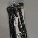 Folding Lightweight Walking Stick - Adjustable Aluminum Metal Collapsible Travel Cane with Non-Slip Rubber Base (Black)