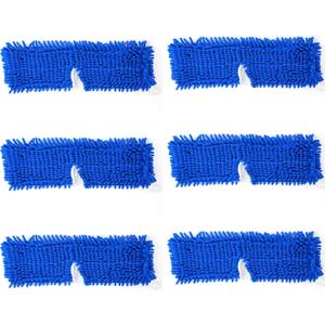 DRKLEAN Microfiber Mop Pads, Dust Mop Replacement Head Compatible with O-Cedar Dual-Action, Microfiber&Chenille Mop Replace Head, Dust Mop Refill (Pack of 6)