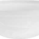 Aspen Creative 25002-65-1 Replacement Alabaster Glass shade for Flush Mount or Semi-Flush Mount, 1/2" Center Hole, 11-1/2" Diameter x 4" Height