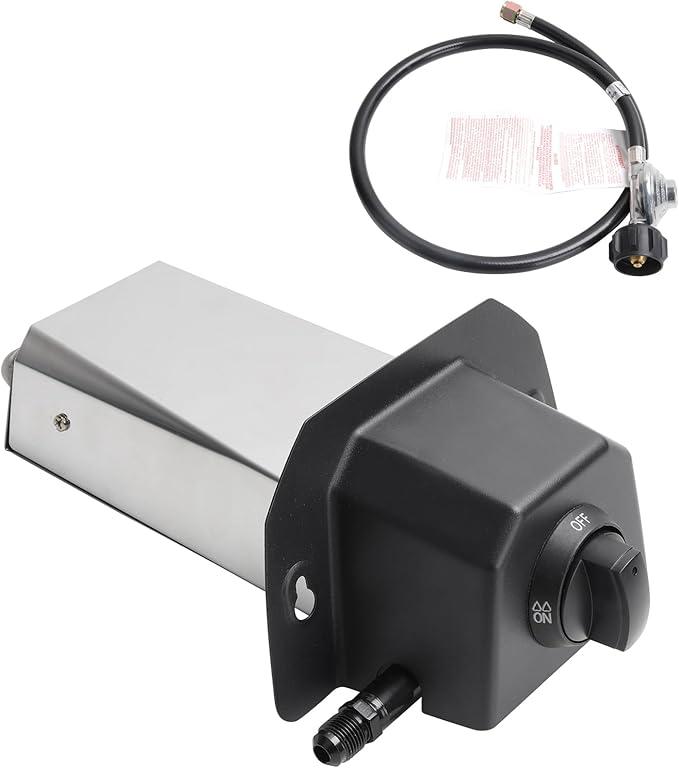 Ooni Karu 12/2/12G Gas Burner - 28mbar Propane Gas Burner For Ooni - Includes Gas Regulator and Hose, Pizza Oven Gas Burner Attachment, Gas Converter, Pizza Oven Accessories