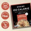 Better Oats 100 Calorie Maple & Brown Sugar Oatmeal Packets, Whole Grain with Flax Seeds and Rolled Grains, Cooks in 90 Seconds, Box of 10 Pouches (Pack of 6) (EXP 05/15/28)