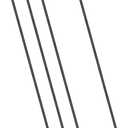 uxcell S Hanging Hooks, 20inch/500mm Extra Long Steel Hanger, Indoor Outdoor Uses for Garden, Bathroom, Closet, Workshop, Kitchen, Black, 4Pcs