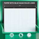 Large Graph Paper Pad 22x17, 50 Sheets, 4x4 Engineering Grid for Drafting