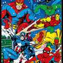 Buffalo Games Marvel - Season's Greeting from The Avengers - 500 Piece Christmas Jigsaw Puzzle - Festive Holiday Puzzles for Adults Precision-Cut Pieces, Winter Artwork