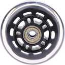 1Pc Bearing Inner Diameter Black Transparent Scooter Twist Cart Shopping Cart Wheel Accessories(A2)