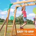 21 Inch Monkey Bars Kit Playground Monkey Bar Ladder Rungs for Backyard Indoor Outdoor Metal Monkey Bars Swing Set Playset Accessories (12 Pcs, Yellow)