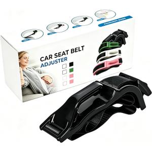Pregnancy Seat Belt Cover for Women, Soft Seatbelt Shoulder Pad Cushion, Universal Car Seat Belt Pad, Breathable Anti-Slip Comfort Pad, Easy Install, Washable Car Accessory for Driving Travel – Black