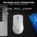 Redragon M618 LIT Wireless Gaming Mouse, 10000 DPI Optical Ergonomic Mouse with 6 Programmable Buttons, 70G Ultra Lightweight, Software Supports DIY Keybinds