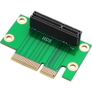 SinLoon PCI-Express 4X Riser Card 90-Degree Adapter PCIE X4 Extender Extension Card for 1U, Small Computer and Server Case (HDX)