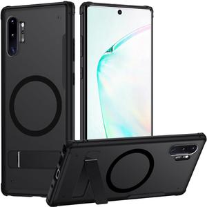 TIANNIUKE Magnetic Case for Samsung Galaxy Note 10 Plus,Compatible with MagSafe,Adjustable Kickstand,Translucent Matte Anti-Fingerprint,Shockproof Protective Phone Case for Galaxy Note 10 Plus Case