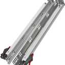 SHUHANG 1 Pair Undermount Drawer Slides 18 inch Soft Close 80 lb Load Capacity Ball Bearing Hidden Bottom Mount Rails Full Extension Runners with Adjustable Locking Devices and Bracket