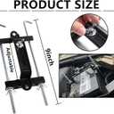 Kewucn Adjustable Battery Hold Down, Car Battery Tie Down Holder Kit, Universal Battery Crossbar with Stainless J Bolt, Automobile Battery Fixing Accessories for Cars, SUV, RV (9 inch bolts)