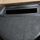 50-Gallon Rain Barrel, Flat Back Rain Water Collection Barrel, Graphite Color