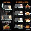 Baker's Friend Breakfast Sandwich Maker, Nonstick Electric Griddle & Grill Combo, 3 in 1 Breakfast Station, Make Egg Muffin Sandwiches Burgers Hot dogs & Pancakes, Includes Burger Press, Tong & Brush