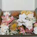 Ling's moment Artificial Flowers and Greenery Mini Combo for DIY Sorbet Tropical Wedding Bouquet Centerpieces Floral Arrangement Decor