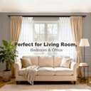Double Curtain Rod Set for Windows, Heavy Duty Dual Track System with Aluminum Brackets, Decorative Black Curtain Rail for Room Divider, Bedroom & Living Room Drapes (Black, 96")
