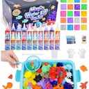 LiveThingYoung Magic Water Elf Toy Kit – 20 Gels & 24 Molds Magic Gel Water Pets for Kids 3+, Fun Squishy Maker Sensory Toy for Party Favors, Educational STEM Kit for Gifts