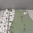 Yoofoss Baby Sleep Sack 6-12 Months TOG 1.0 Baby Wearable Blanket, 2 Pack 100% Organic Cotton Infant Toddler Sleeping Sack 2-Way Zipper Lightweight Sleep Sack (Medium)